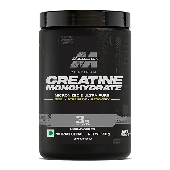 MuscleTech Platinum Creatine Micronized Powder | 81 Servings | Creatine Monohydrate | Supports Strength, Power & Muscle Recovery | MuscleTech Creatine