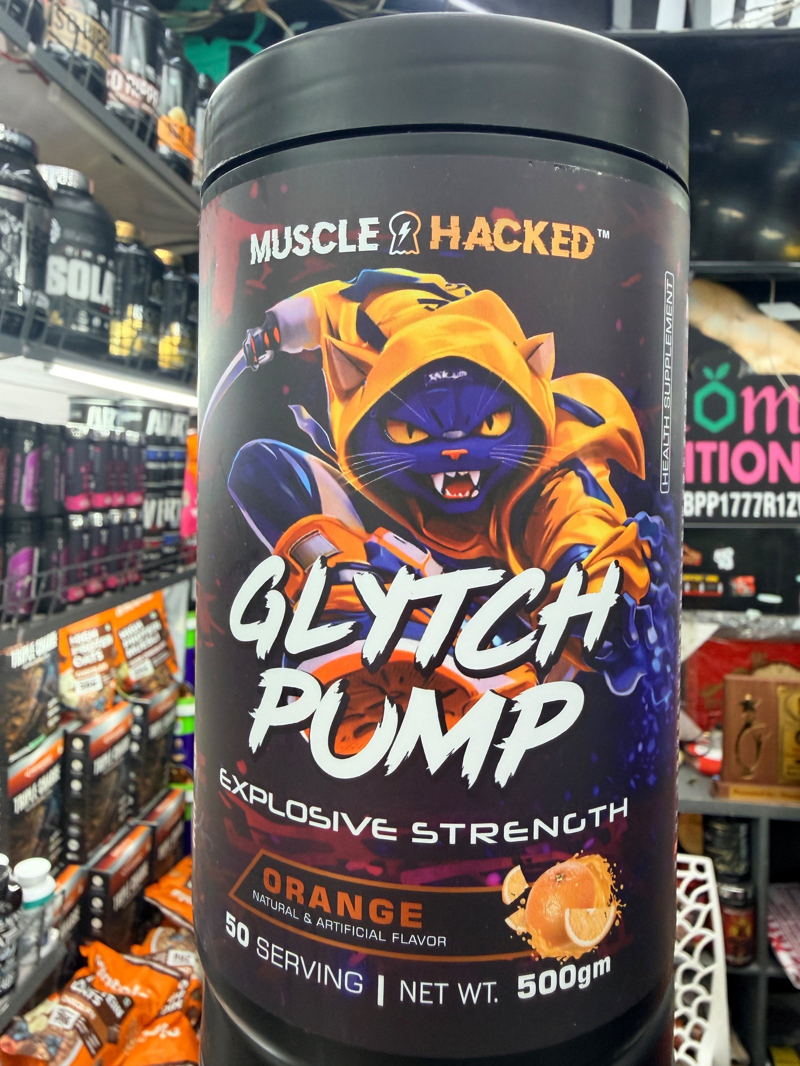 Glytch Pump Pre-Workout Muscle Hacked