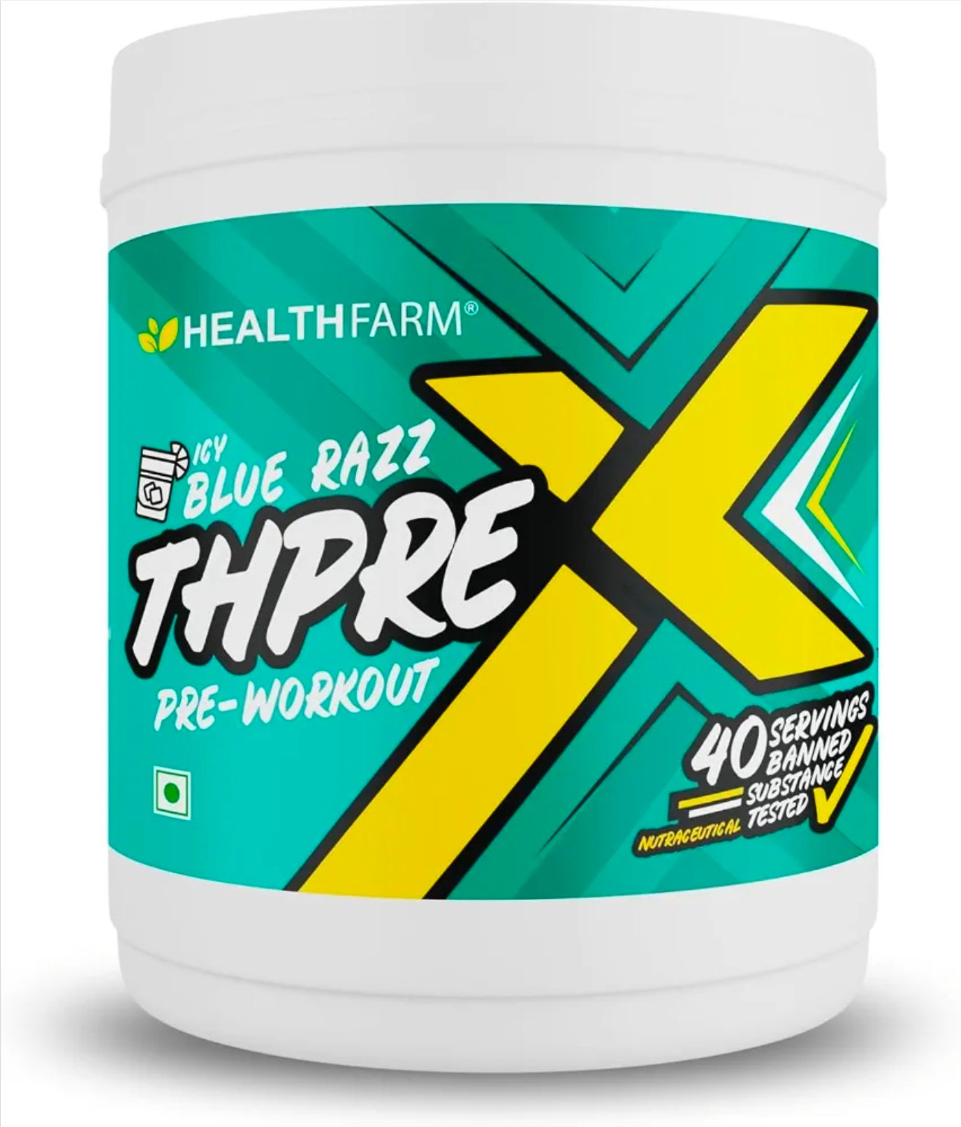 Healthfarm Thpre X Pre Workout Powder| Sports Nutrition Supplement for Men & Women - For Working Out, Hydration, Mental Focus & Energy - 40 Servings (500G,