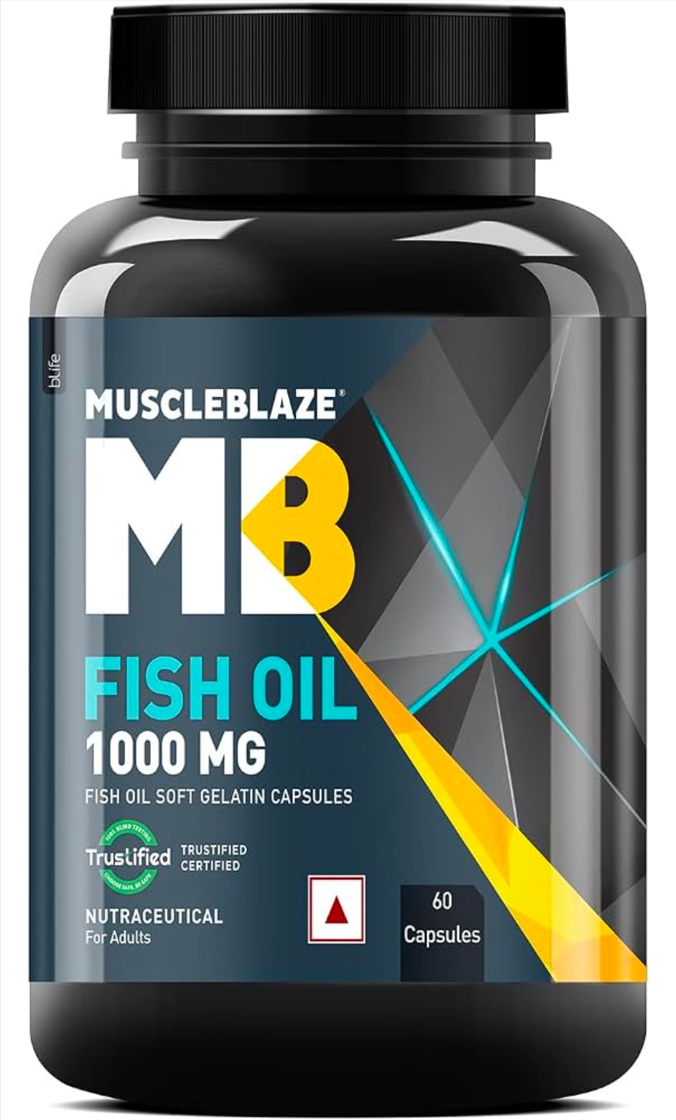 MuscleBlaze Omega 3 Fish Oil (1000 mg) with 180mg EPA and 120mg DHA