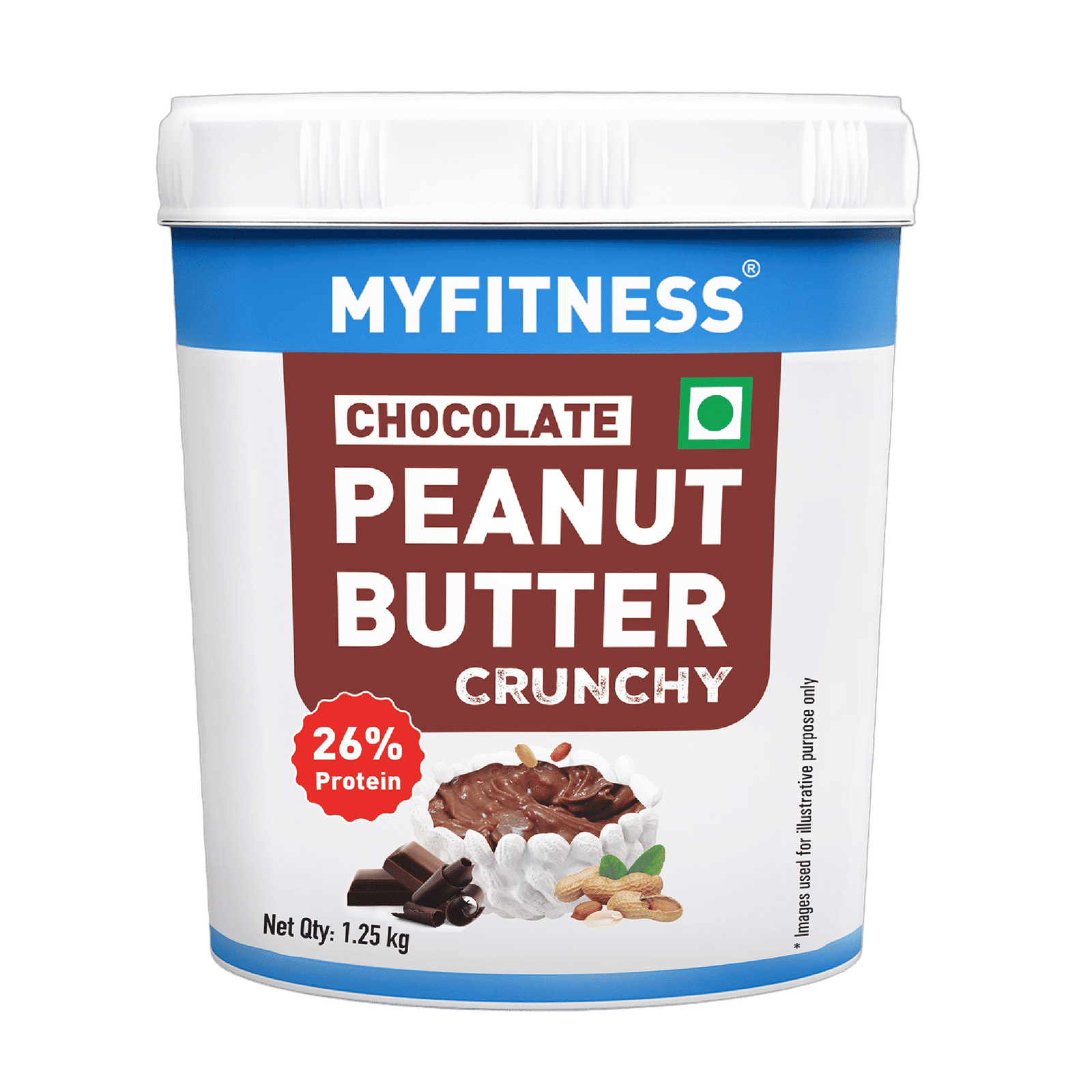 My Fitness Peanut Butter 1.25 Kg Chocolate Crunchy 