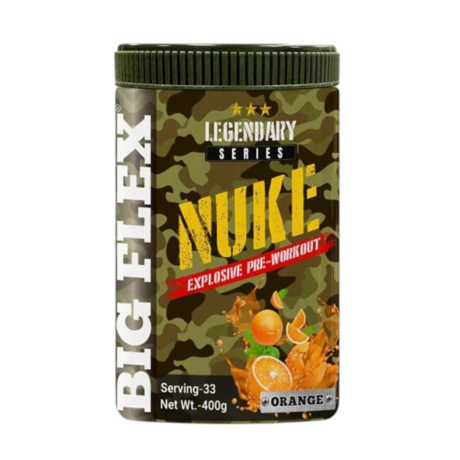Big Flex Bigflex Nuke Pre-Workout Powder | Energy & Workout Support | 400g (33 Servings)