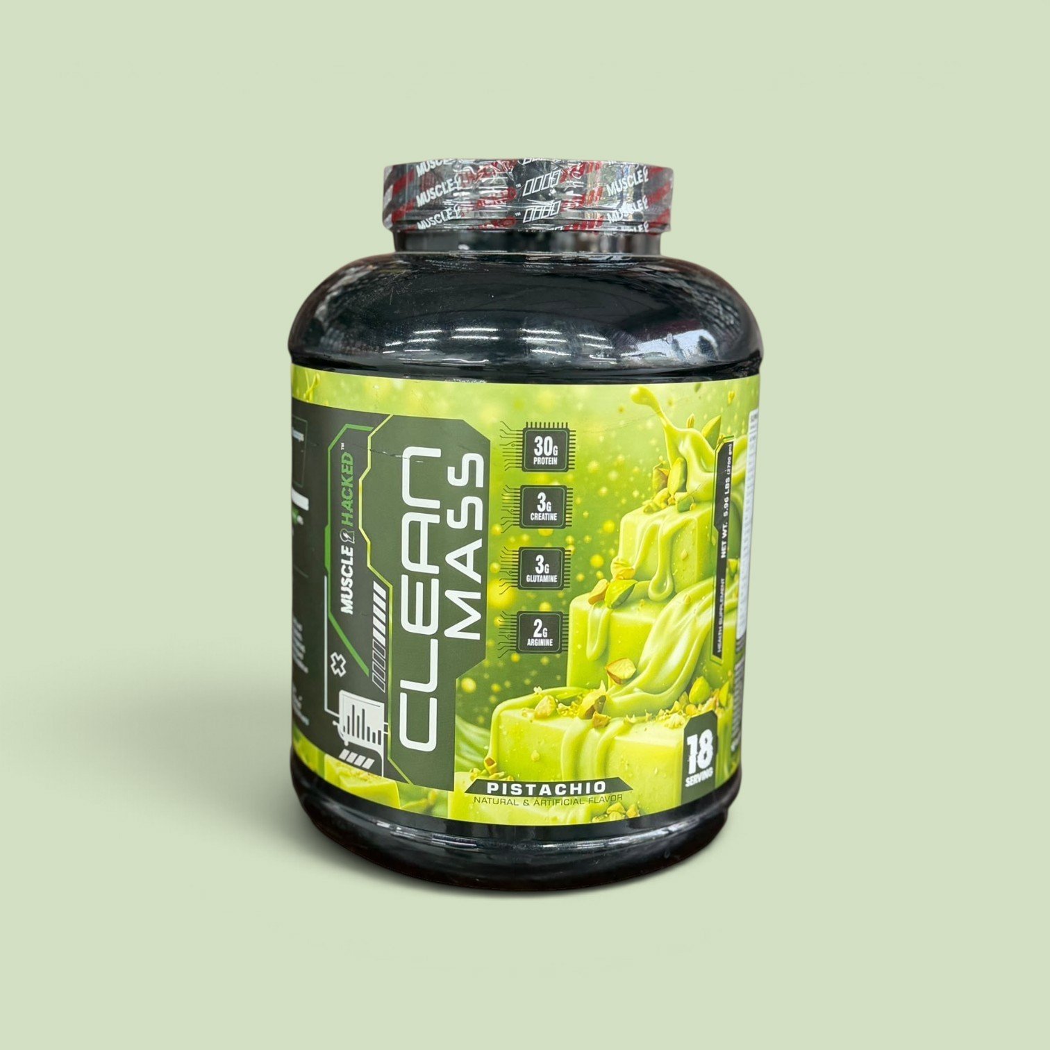 Muscle Hacked Clean Mass Gainer Powder - 3kg
