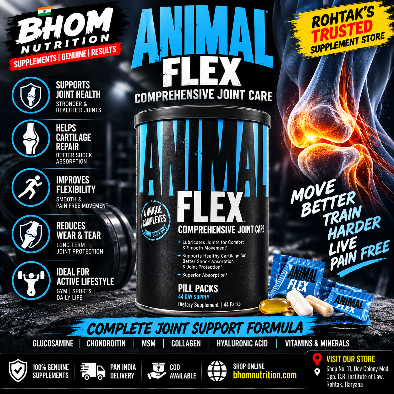 Universal Animal Flex Joint Supplement 44 Packs