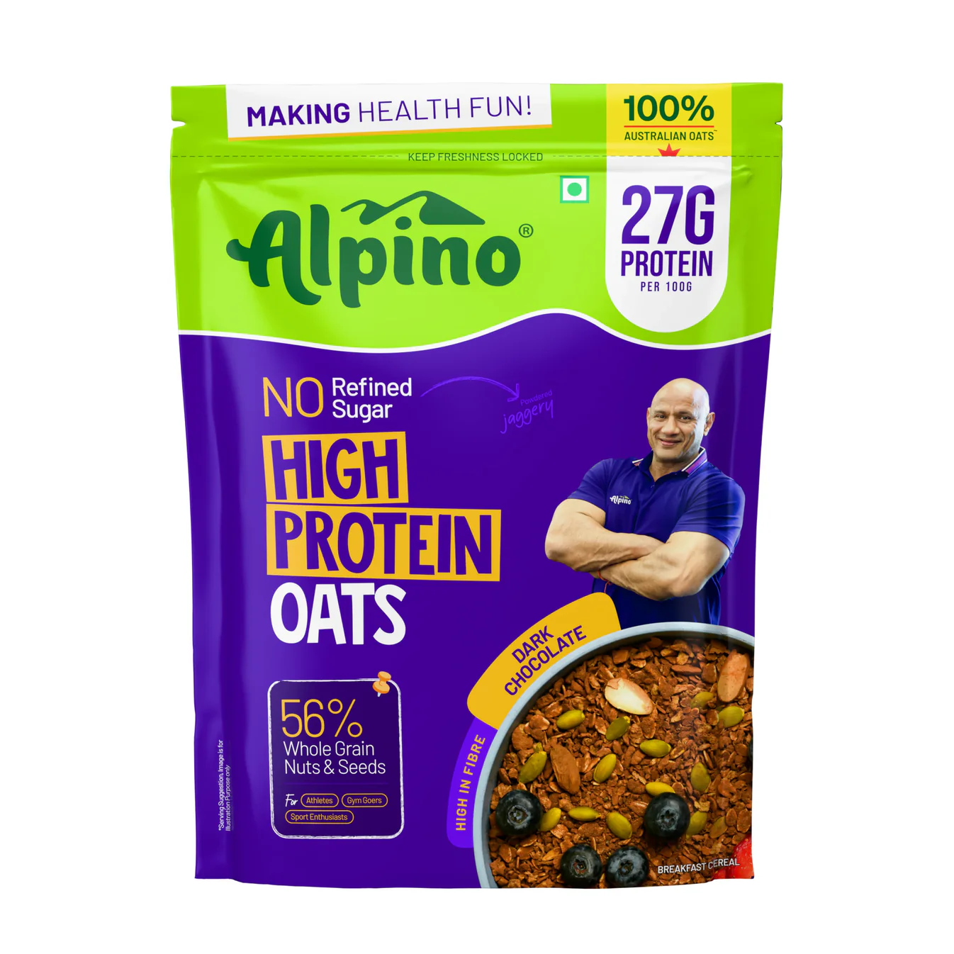 Alpino High Protein Australian Oats Dark Chocolate 1kg